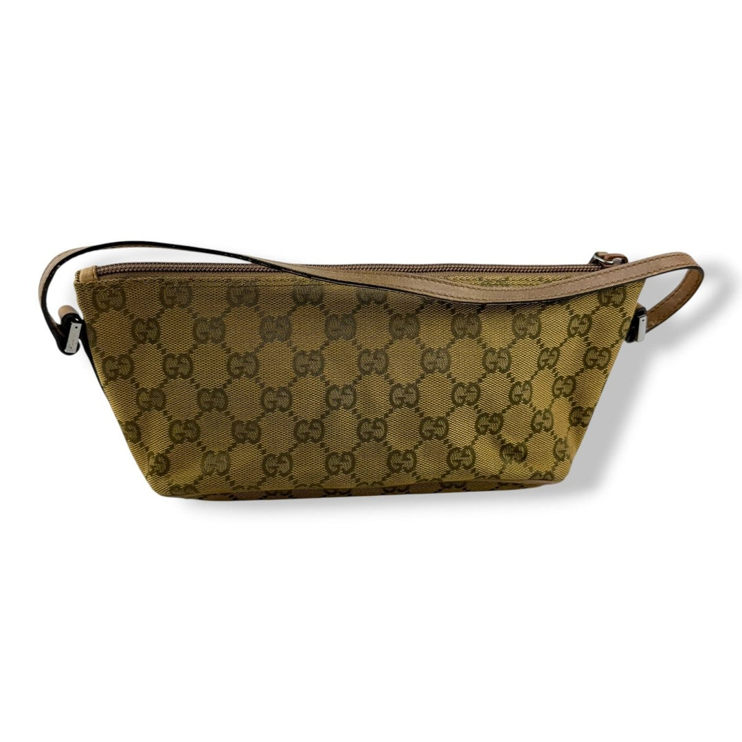 Gucci GG Supreme Beige Boat Pochette Handbag - Lux Central