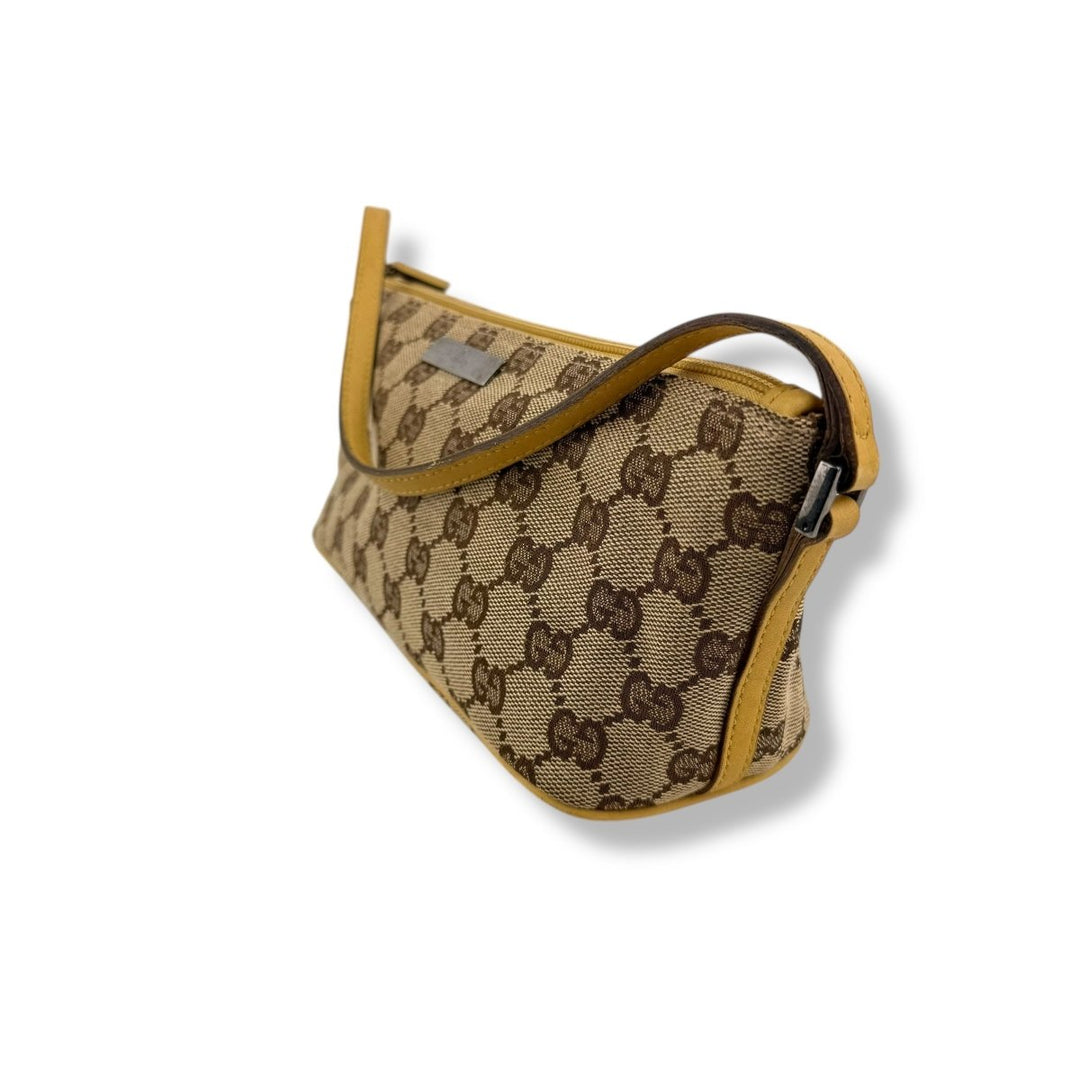 Gucci GG Supreme Beige Boat Pochette Handbag - Lux Central