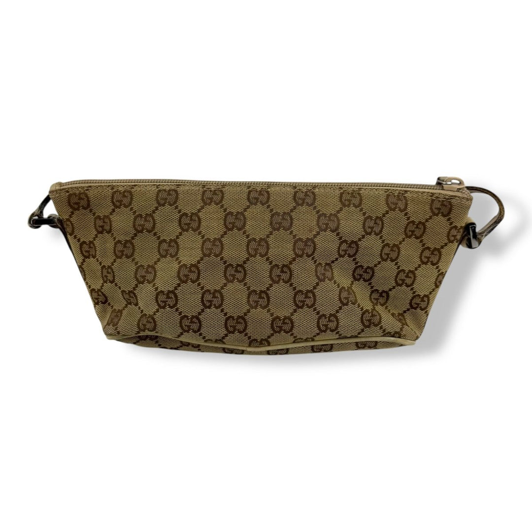 Gucci GG Supreme Beige Boat Pochette Handbag - Lux Central