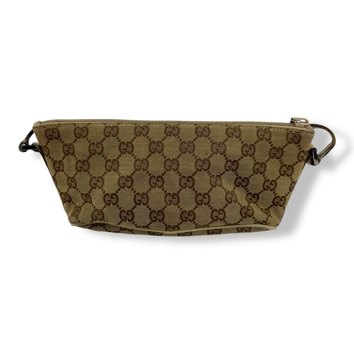 Gucci GG Supreme Beige Boat Pochette Handbag - Lux Central