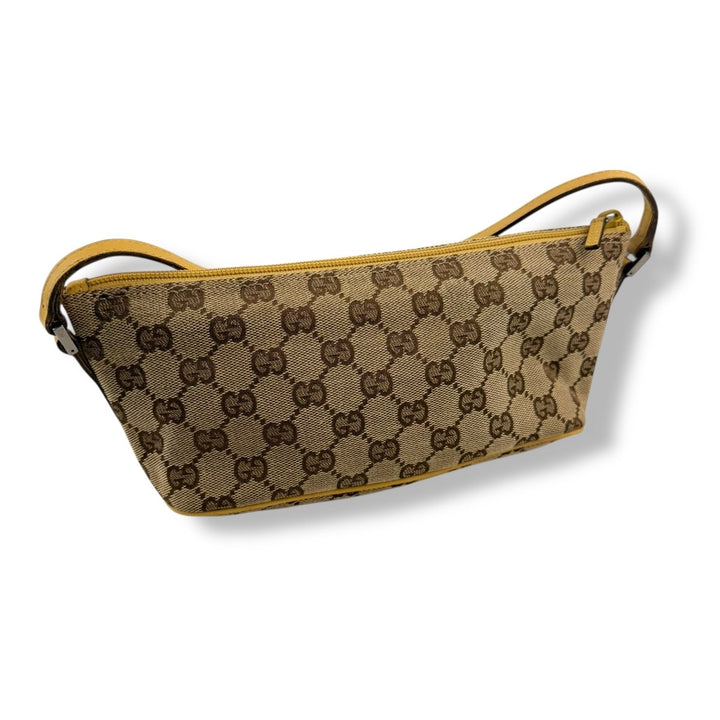 Gucci GG Supreme Beige Boat Pochette Handbag - Lux Central