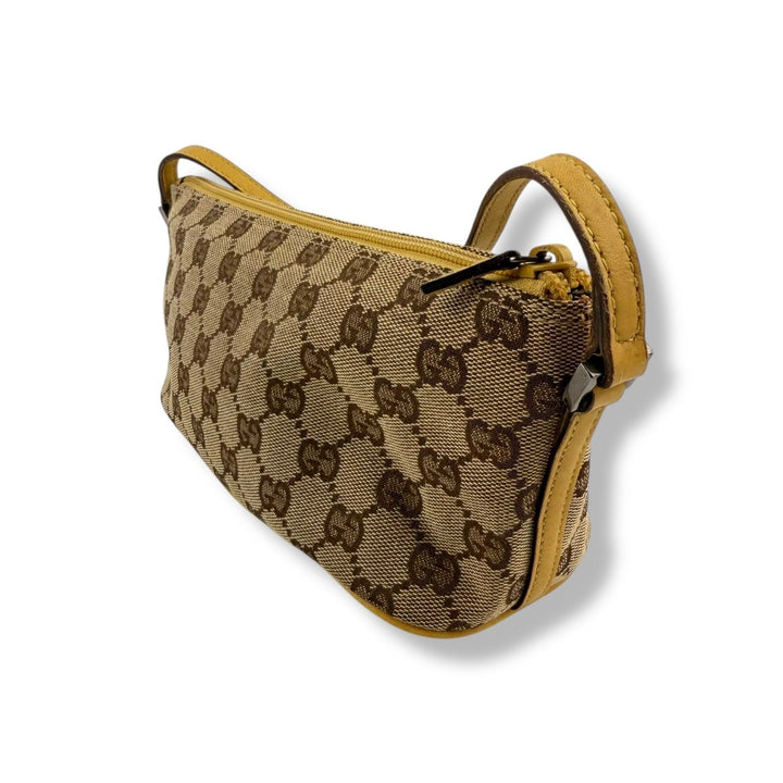Gucci GG Supreme Beige Boat Pochette Handbag - Lux Central