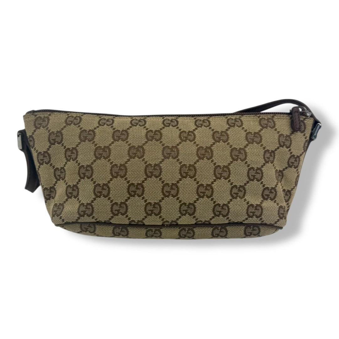 Gucci GG Supreme Beige Boat Pochette Handbag - Lux Central