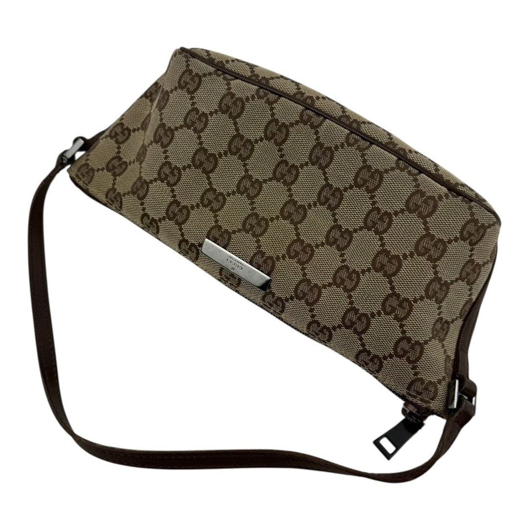 Gucci GG Supreme Beige Boat Pochette Handbag - Lux Central