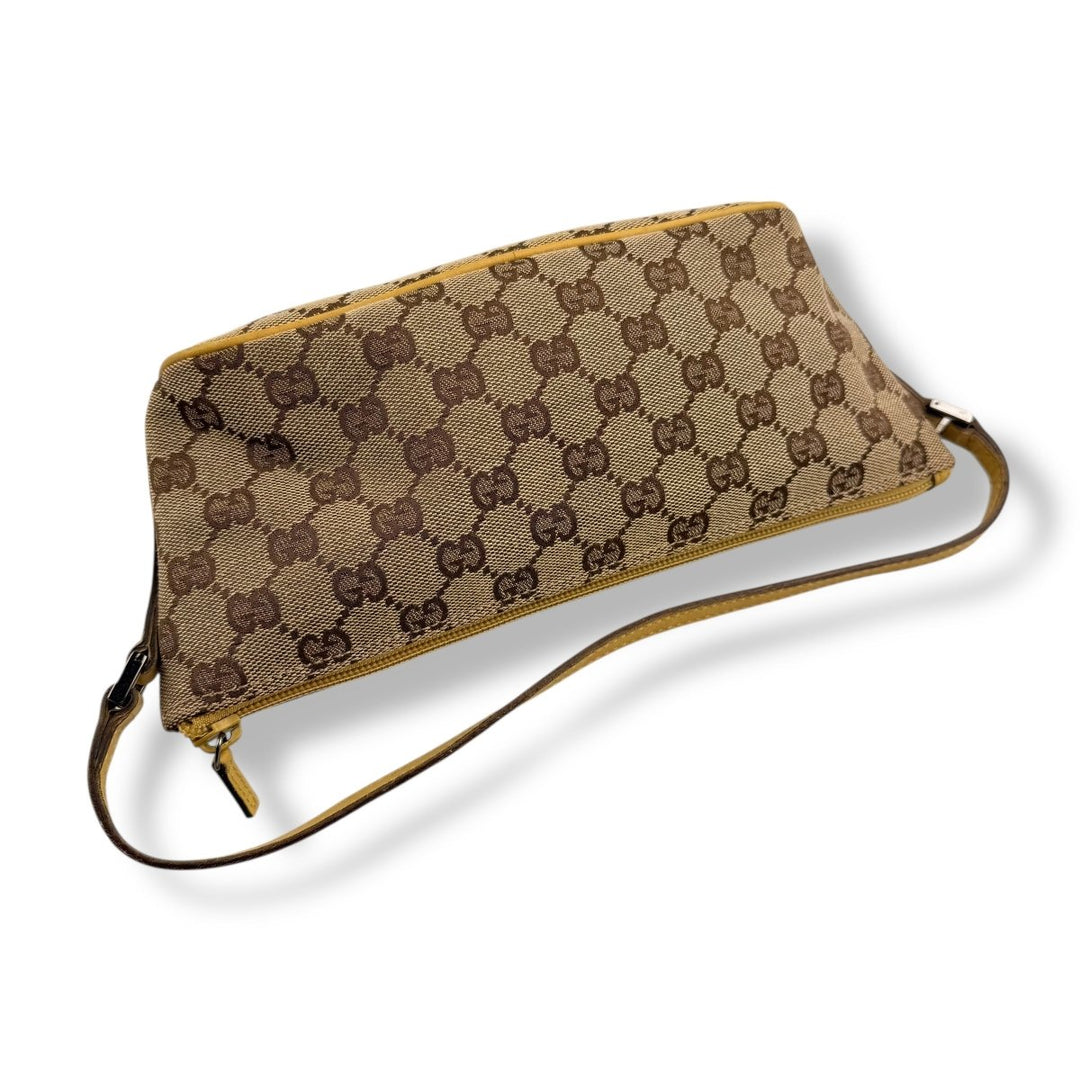 Gucci GG Supreme Beige Boat Pochette Handbag - Lux Central