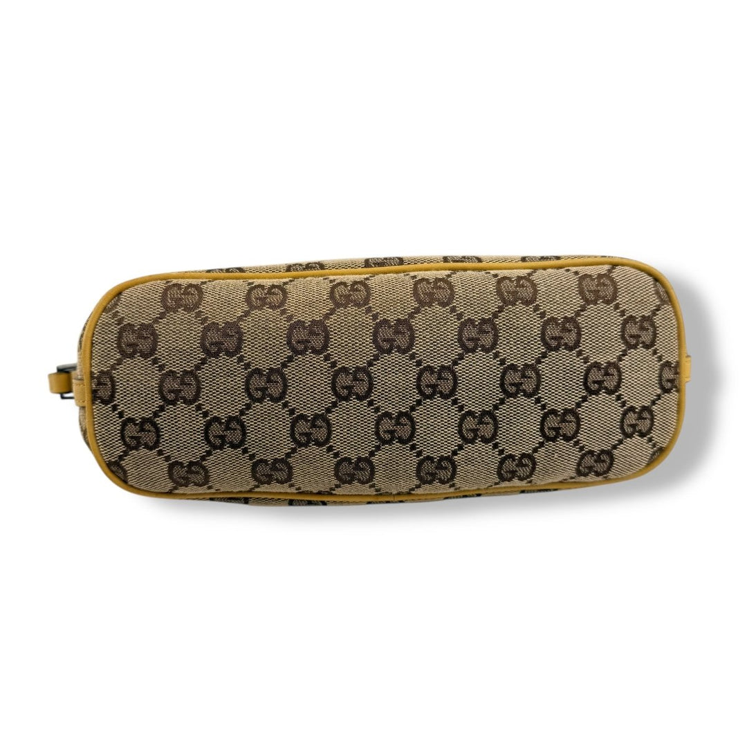 Gucci GG Supreme Beige Boat Pochette Handbag - Lux Central
