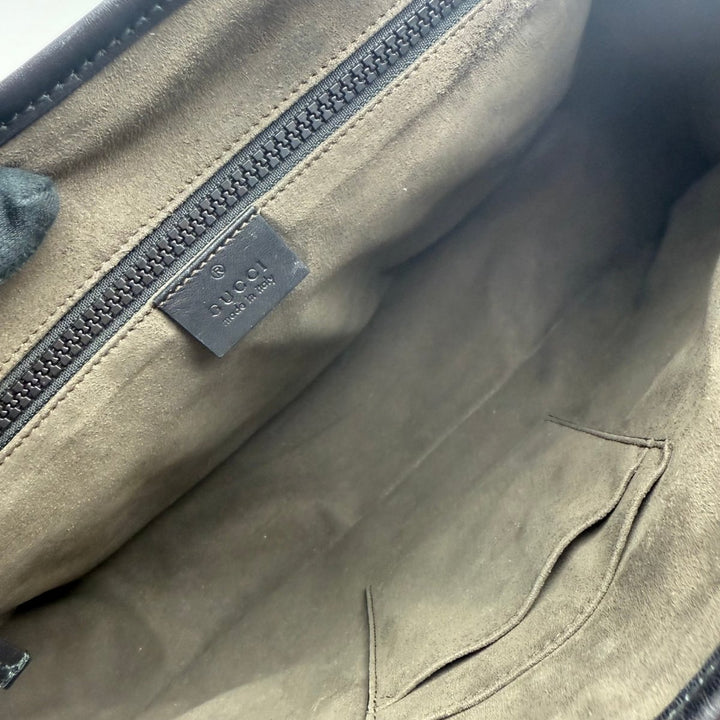 Gucci GG Supreme Beige Buckle Messenger Bag - Lux Central