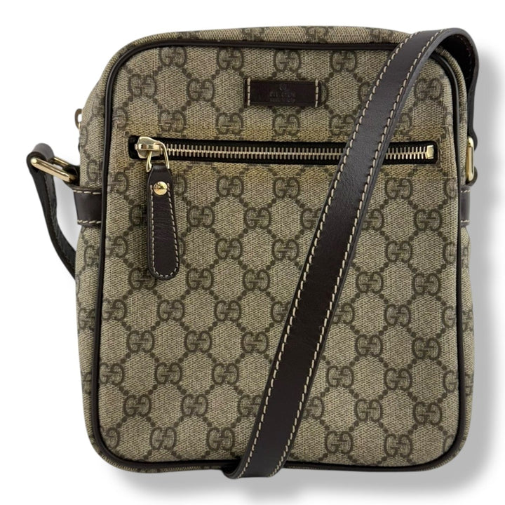 Gucci GG Supreme Beige Crossbody Bag - Lux Central