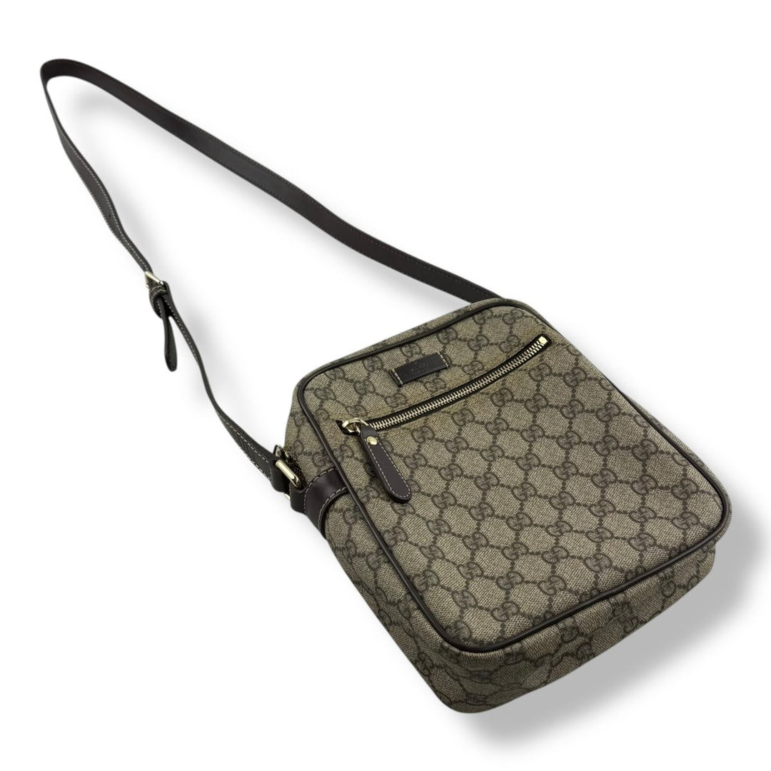 Gucci GG Supreme Beige Crossbody Bag - Lux Central