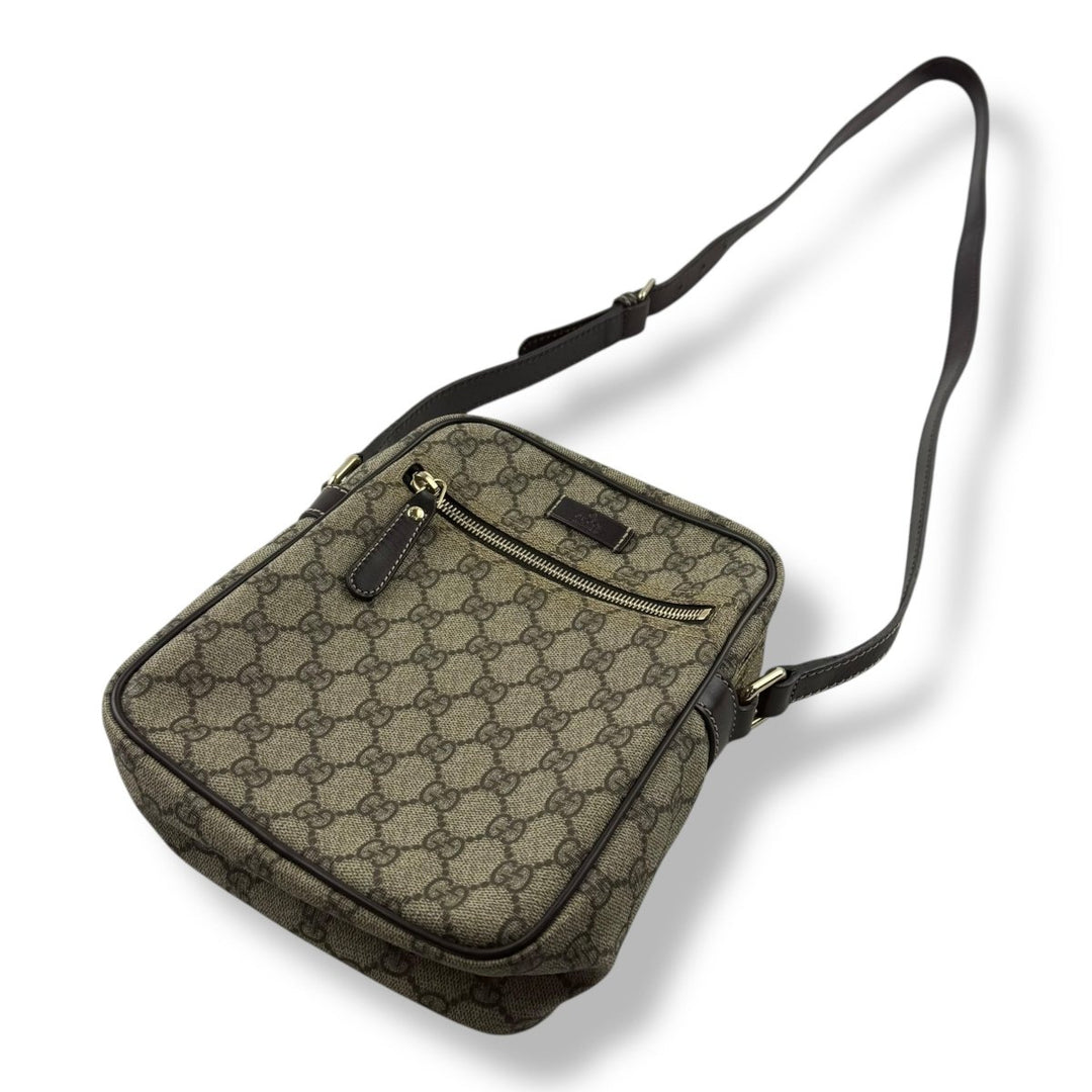 Gucci GG Supreme Beige Crossbody Bag - Lux Central