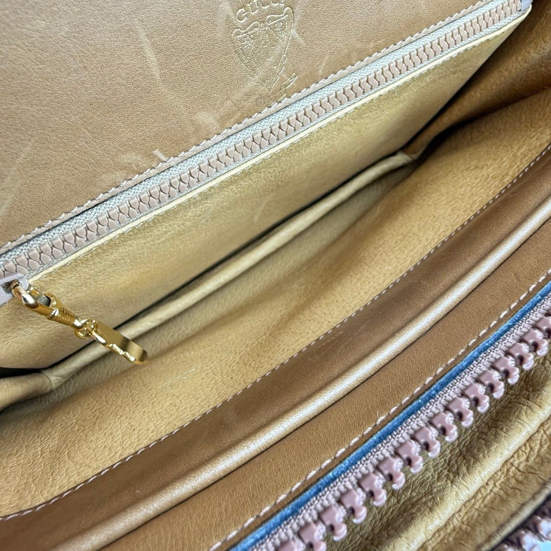 Gucci GG Supreme Beige Micro Shoulder Handbag - Lux Central