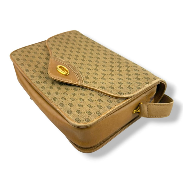 Gucci GG Supreme Beige Micro Shoulder Handbag - Lux Central