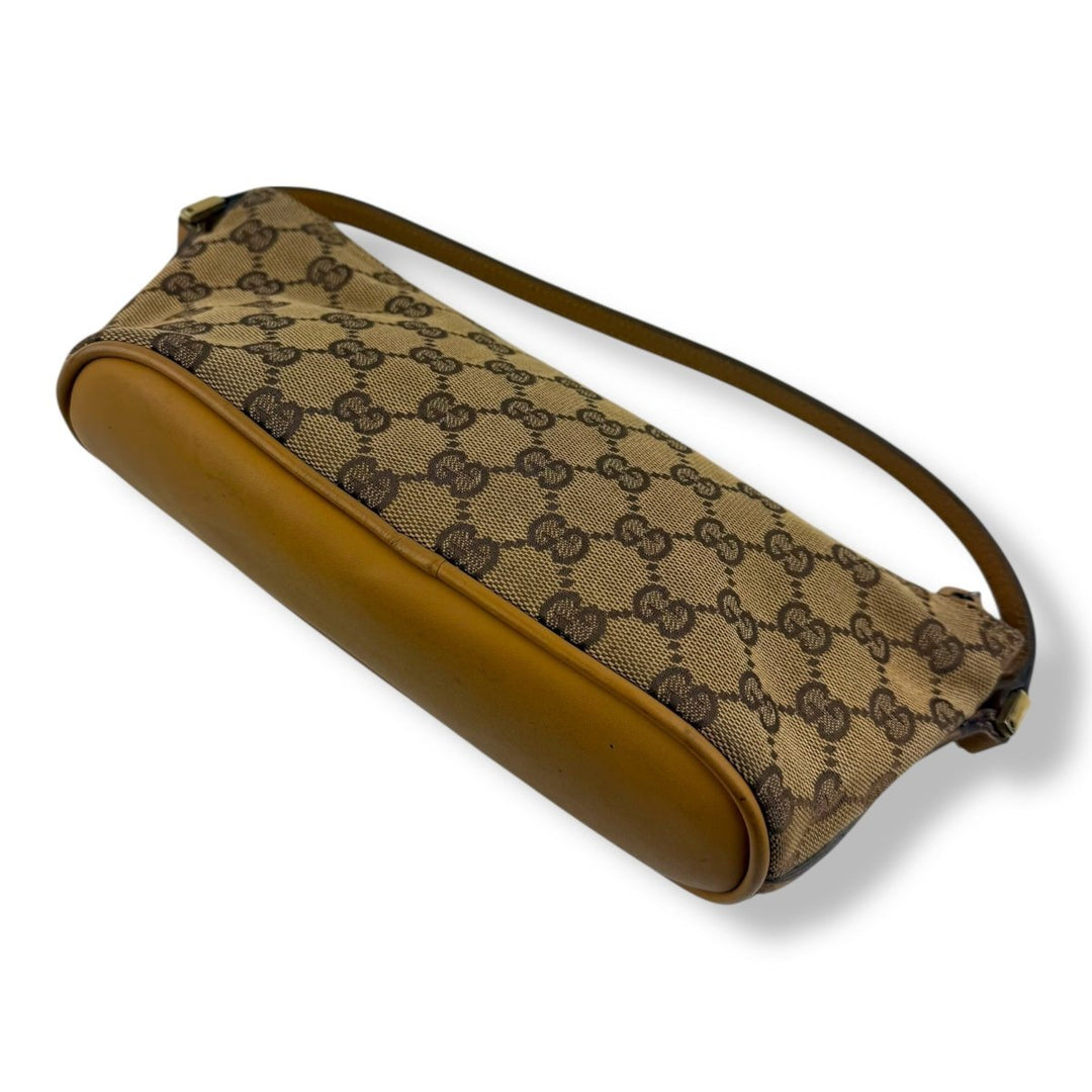 Gucci GG Supreme Beige Mini Boat Pochette Handbag - Lux Central