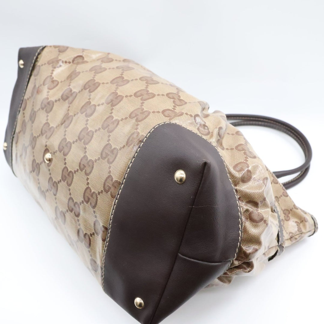 Gucci GG Supreme Beige Tote Handbag - Lux Central