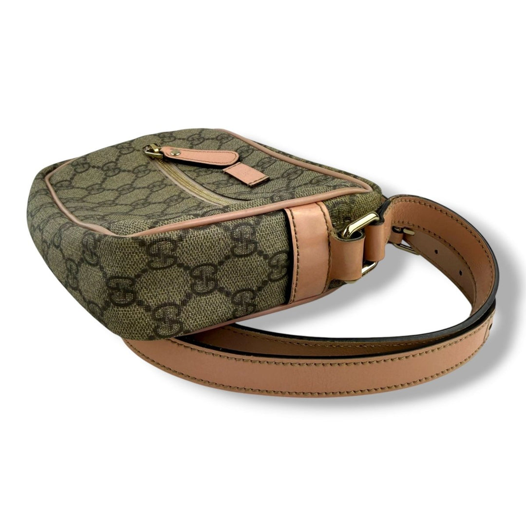 Gucci GG Supreme Beige/Pink Crossbody Bag - Lux Central