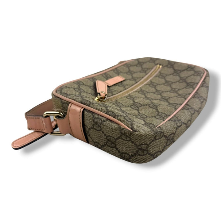Gucci GG Supreme Beige/Pink Crossbody Bag - Lux Central