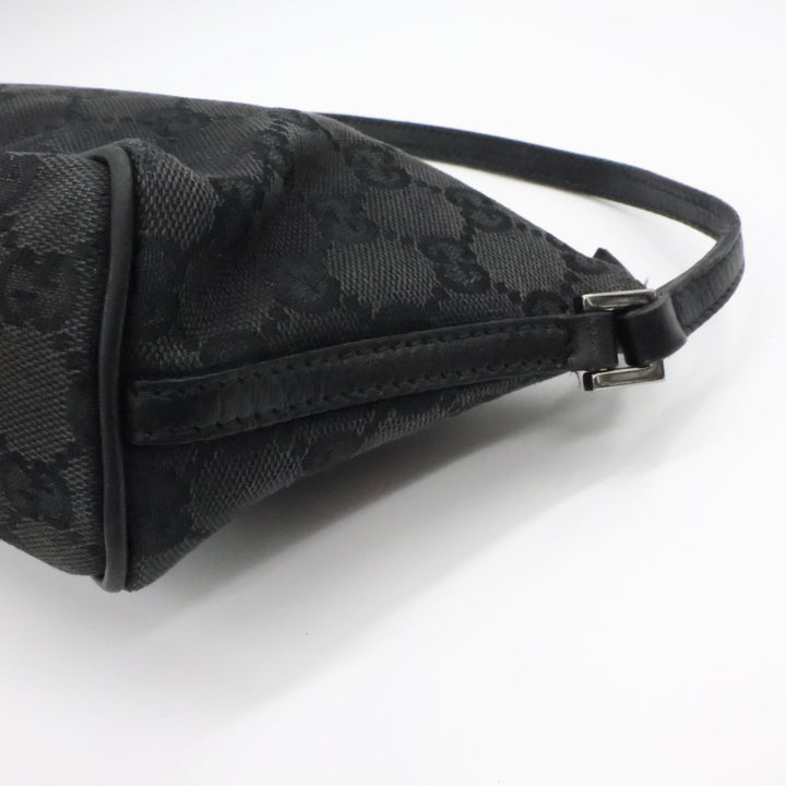 Gucci GG Supreme Black Boat Pochette Handbag - Lux Central