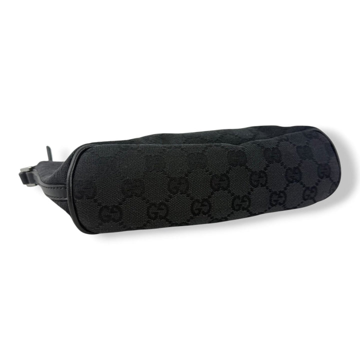 Gucci GG Supreme Black Boat Pochette Handbag - Lux Central