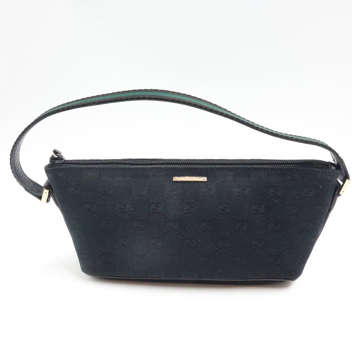 Gucci GG Supreme Black Boat Pochette Handbag - Lux Central