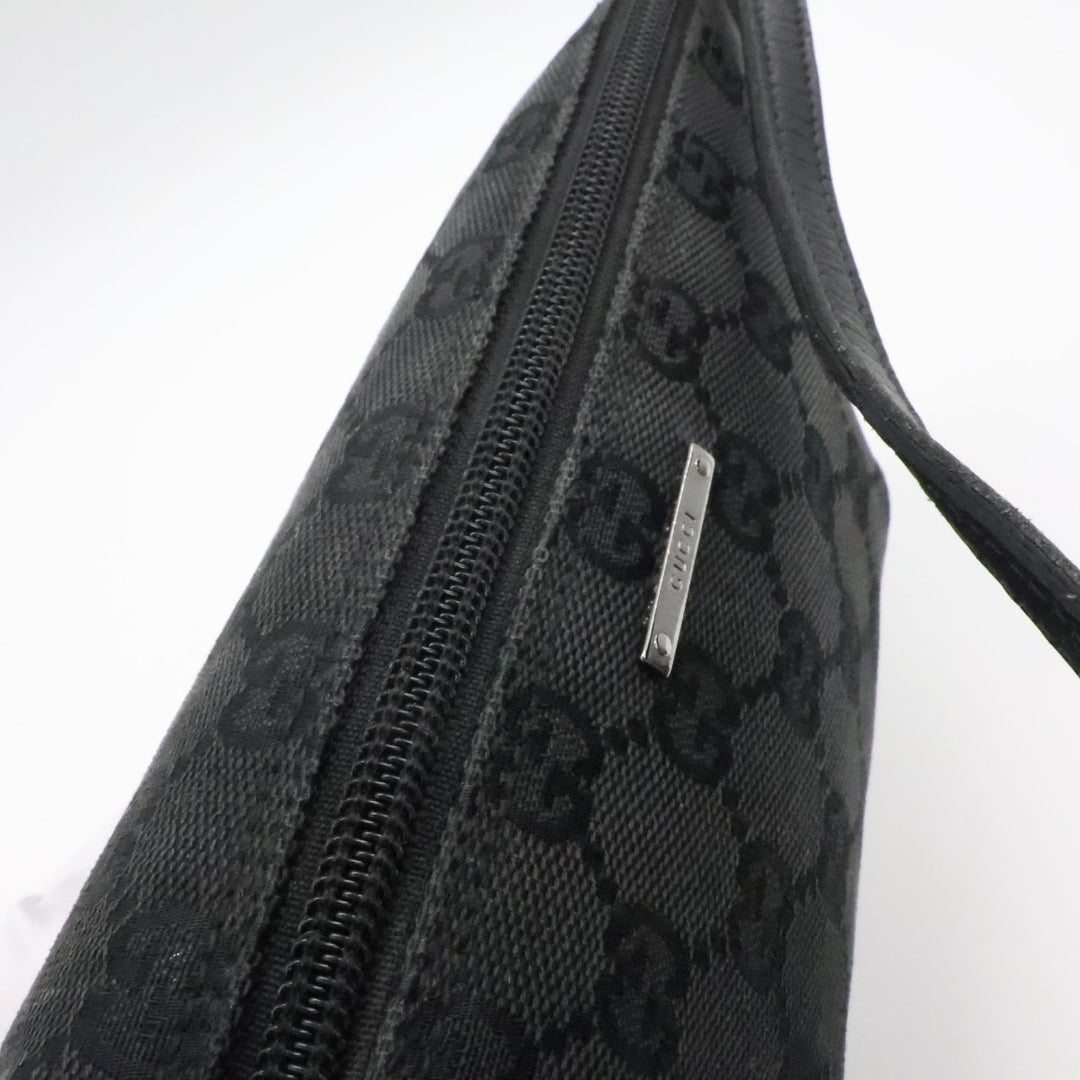 Gucci GG Supreme Black Boat Pochette Handbag - Lux Central