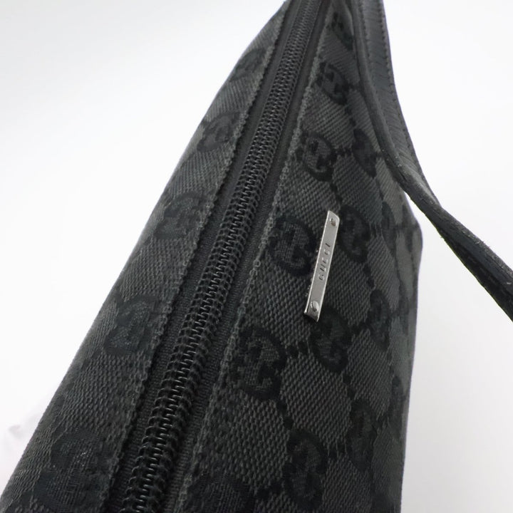 Gucci GG Supreme Black Boat Pochette Handbag - Lux Central