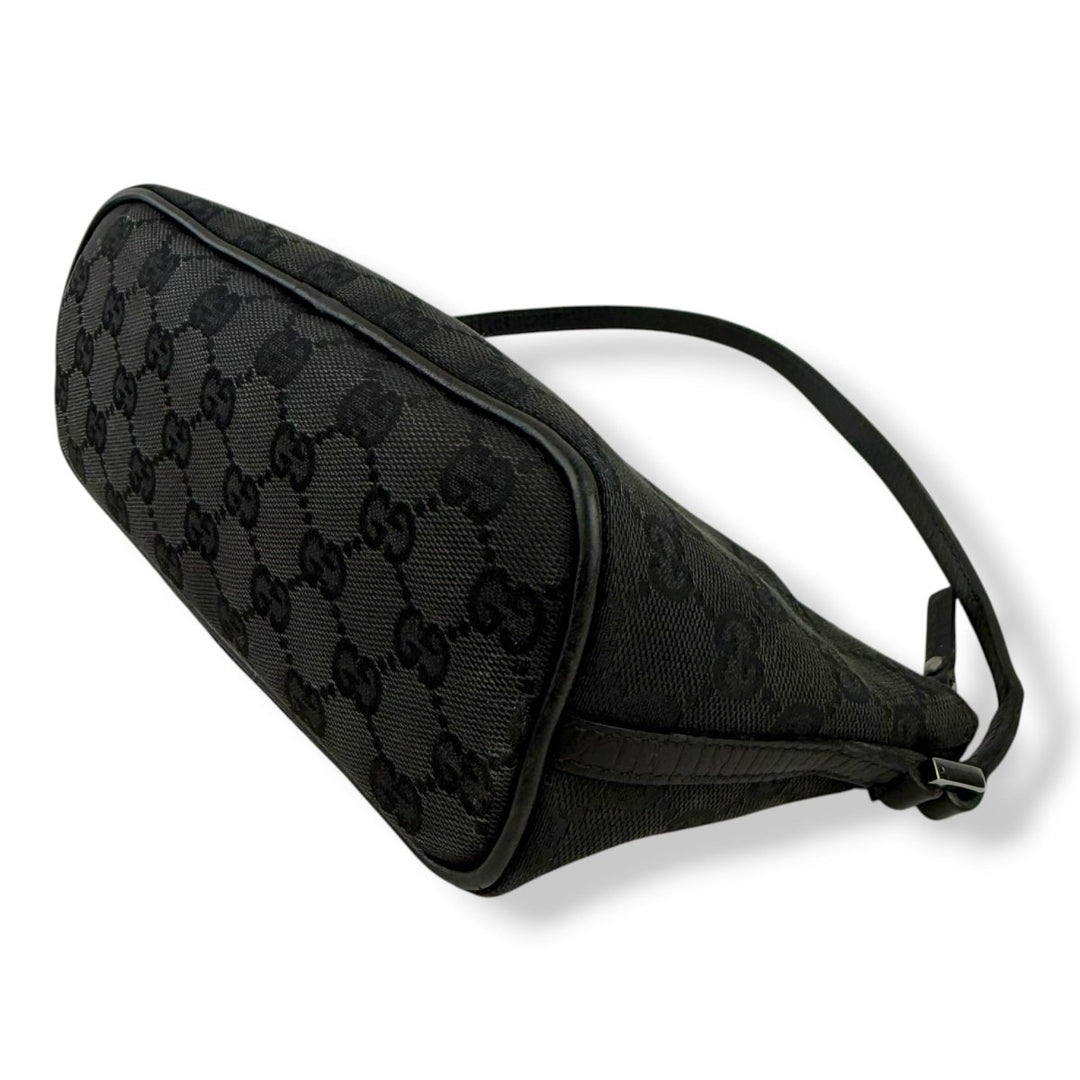 Gucci GG Supreme Black Boat Pochette Handbag - Lux Central