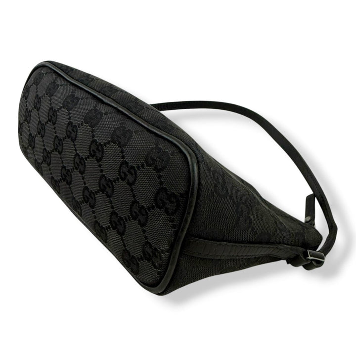 Gucci GG Supreme Black Boat Pochette Handbag - Lux Central