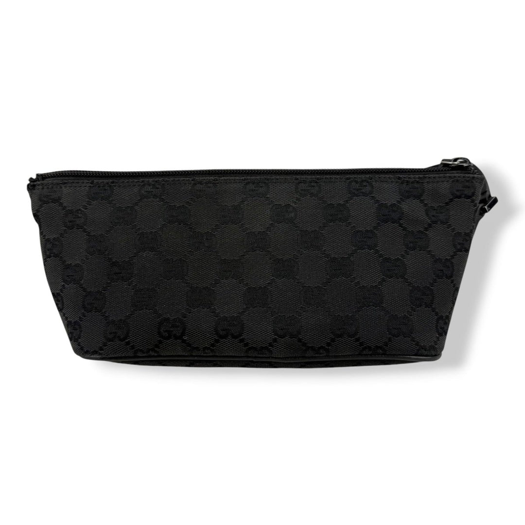 Gucci GG Supreme Black Boat Pochette Handbag - Lux Central