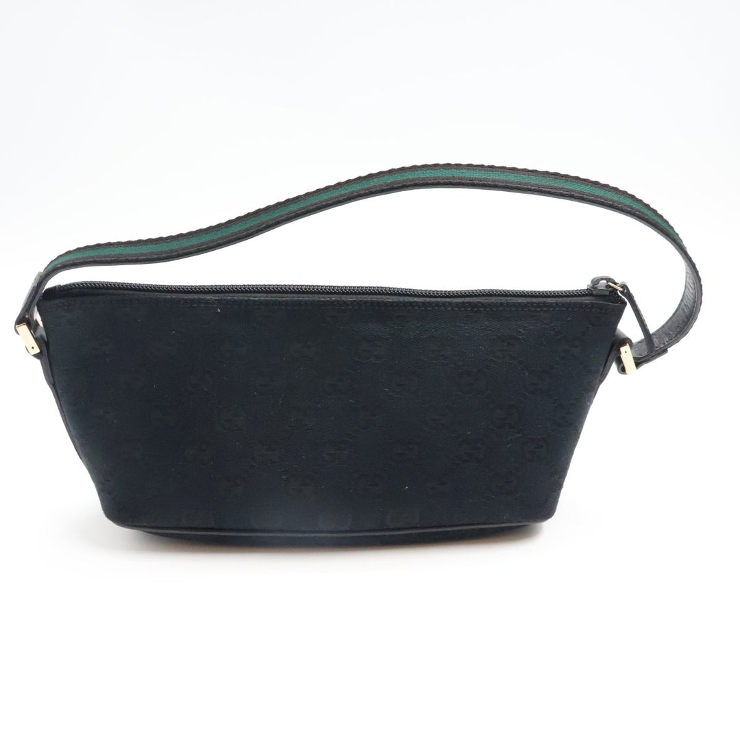 Gucci GG Supreme Black Boat Pochette Handbag - Lux Central