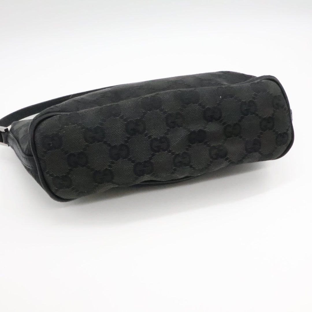Gucci GG Supreme Black Boat Pochette Handbag - Lux Central