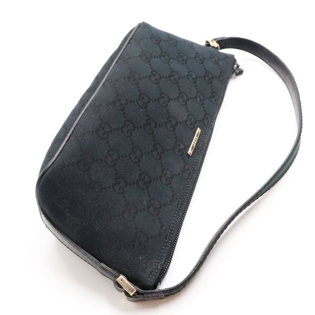 Gucci GG Supreme Black Boat Pochette Handbag - Lux Central