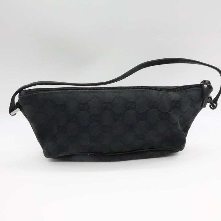 Gucci GG Supreme Black Boat Pochette Handbag - Lux Central