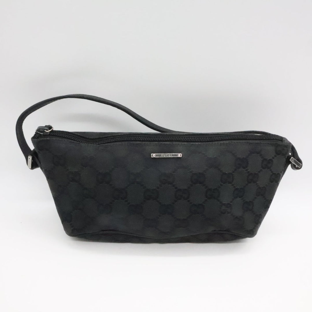 Gucci GG Supreme Black Boat Pochette Handbag - Lux Central