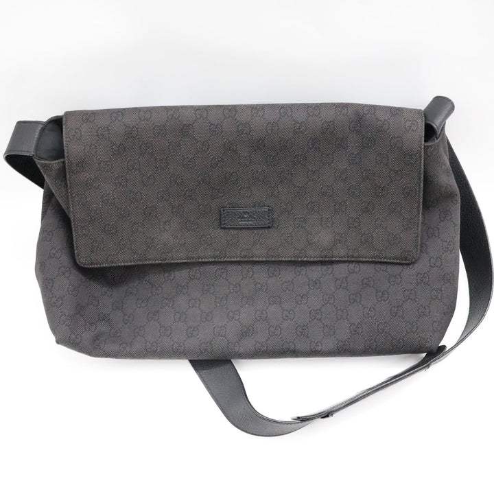 Gucci GG Supreme Black Crossbody Messenger Changing Bag - Lux Central