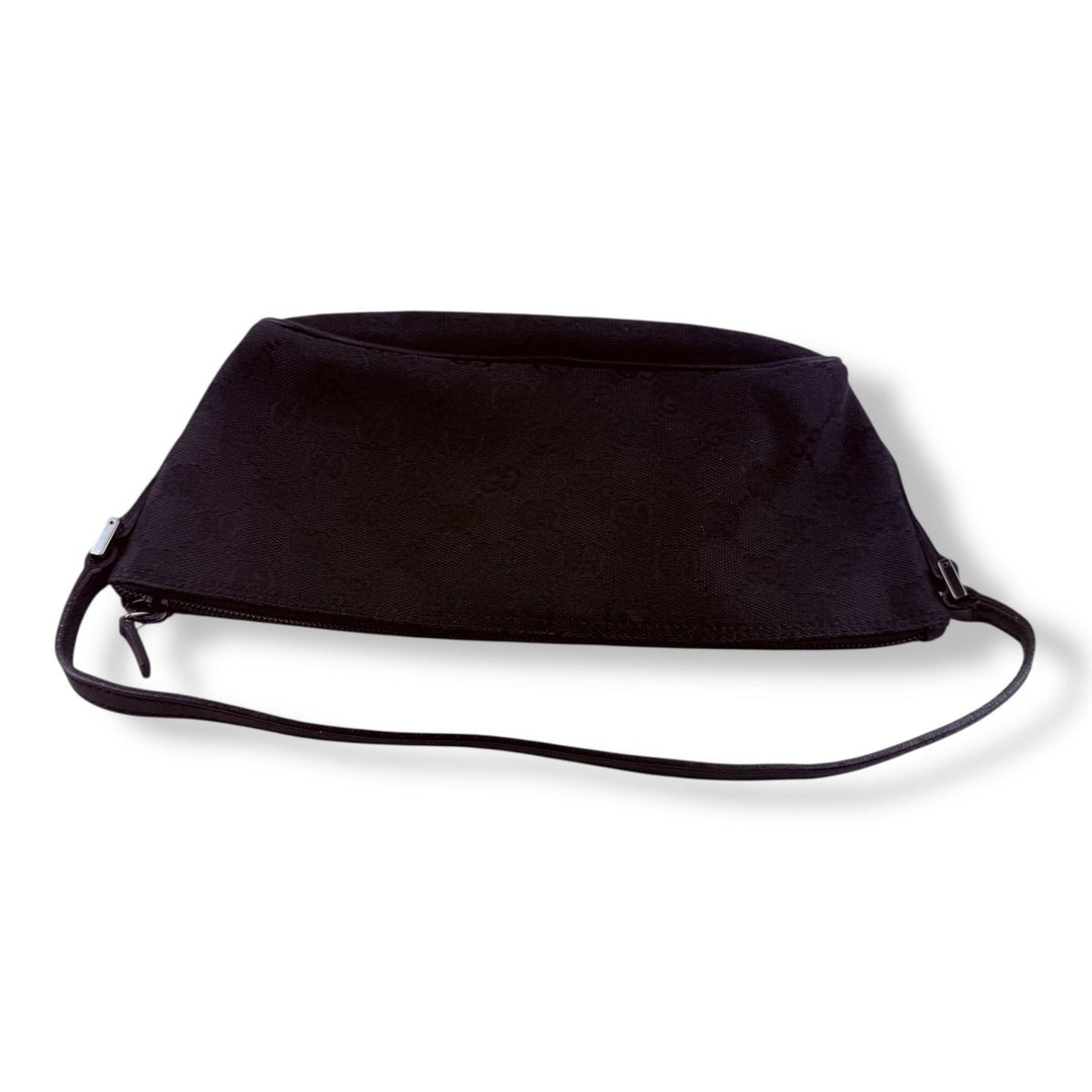 Gucci GG Supreme Black Mini Boat Pochette Handbag - Lux Central