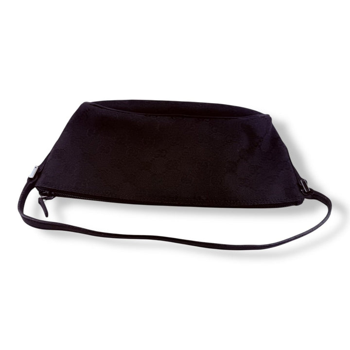 Gucci GG Supreme Black Mini Boat Pochette Handbag - Lux Central