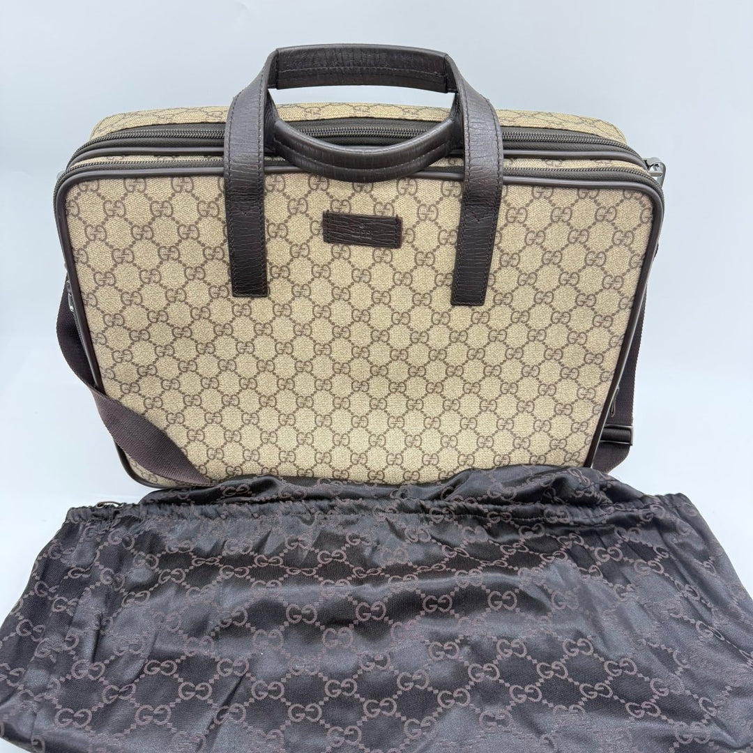 Gucci GG Supreme Canvas Business Bag Briefcase 2-Way - Lux Central