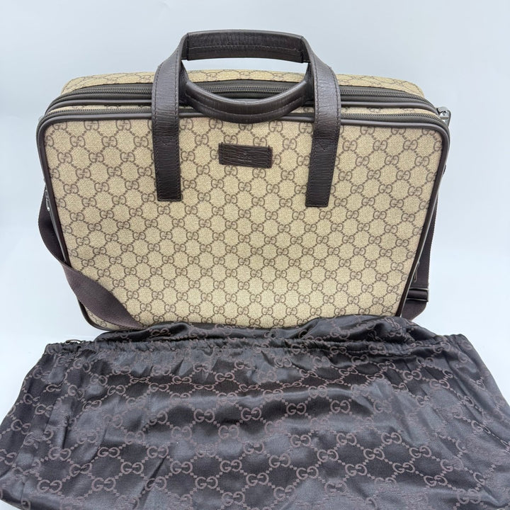 Gucci GG Supreme Canvas Business Bag Briefcase 2-Way - Lux Central