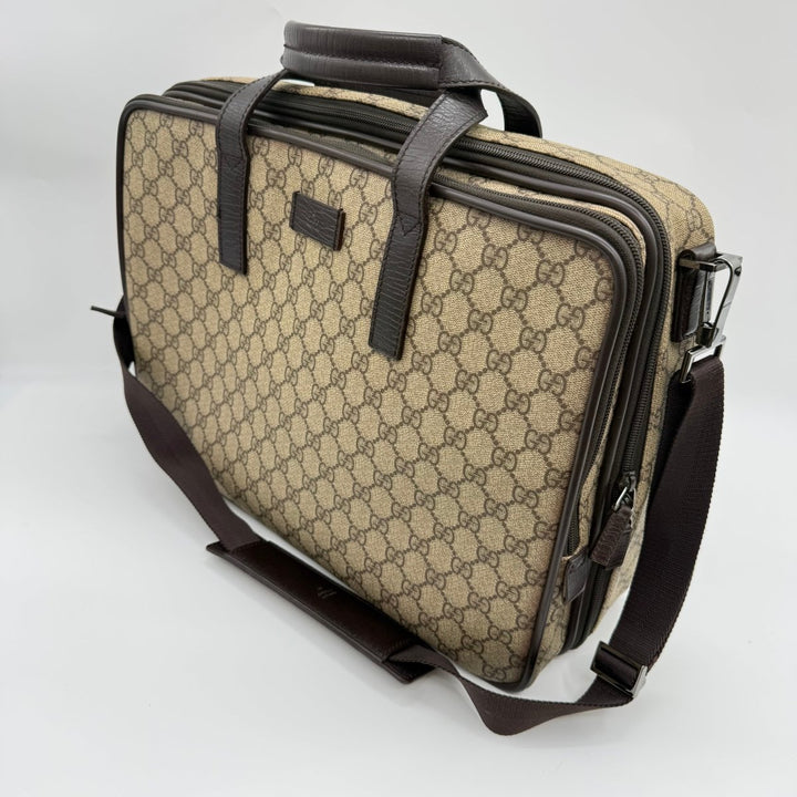 Gucci GG Supreme Canvas Business Bag Briefcase 2-Way - Lux Central