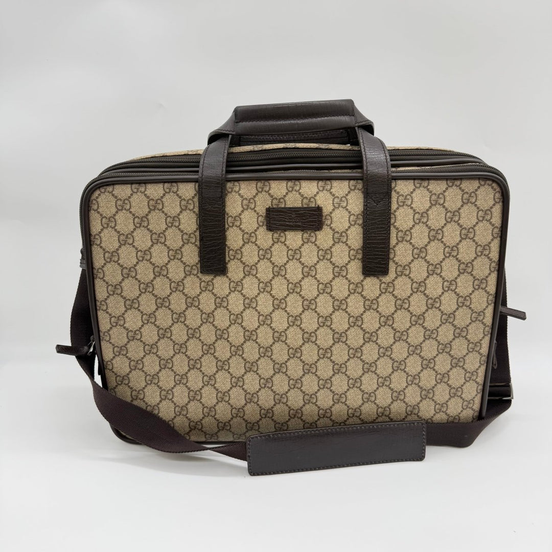 Gucci GG Supreme Canvas Business Bag Briefcase 2-Way - Lux Central