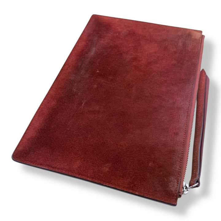 Gucci GG Supreme Large Pink Bloom Clutch Pouch - Lux Central