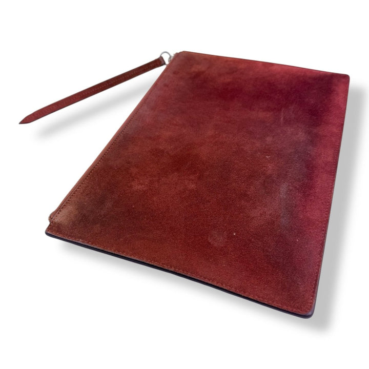 Gucci GG Supreme Large Pink Bloom Clutch Pouch - Lux Central