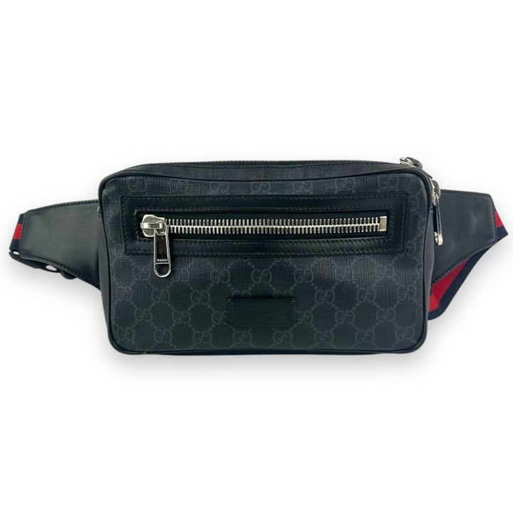 Gucci GG Supreme Monogram Black Belt Bag - Lux Central