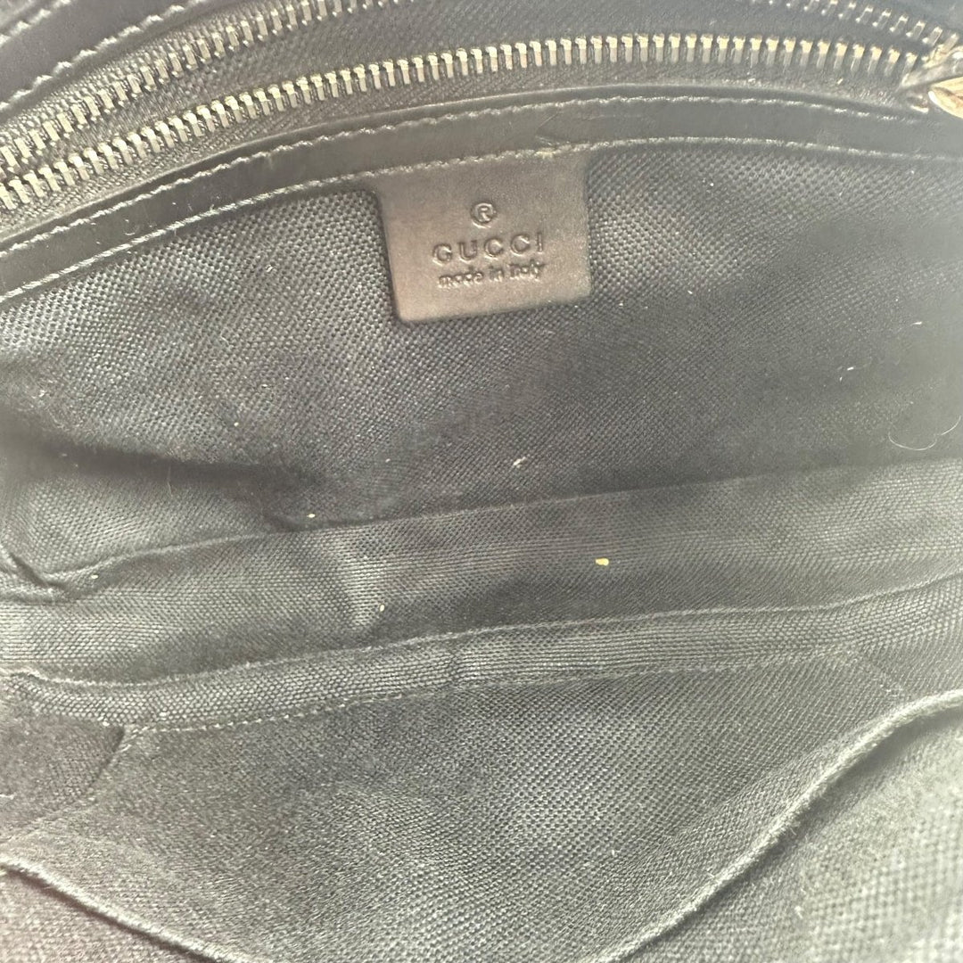 Gucci GG Supreme Monogram Black Belt Bag - Lux Central