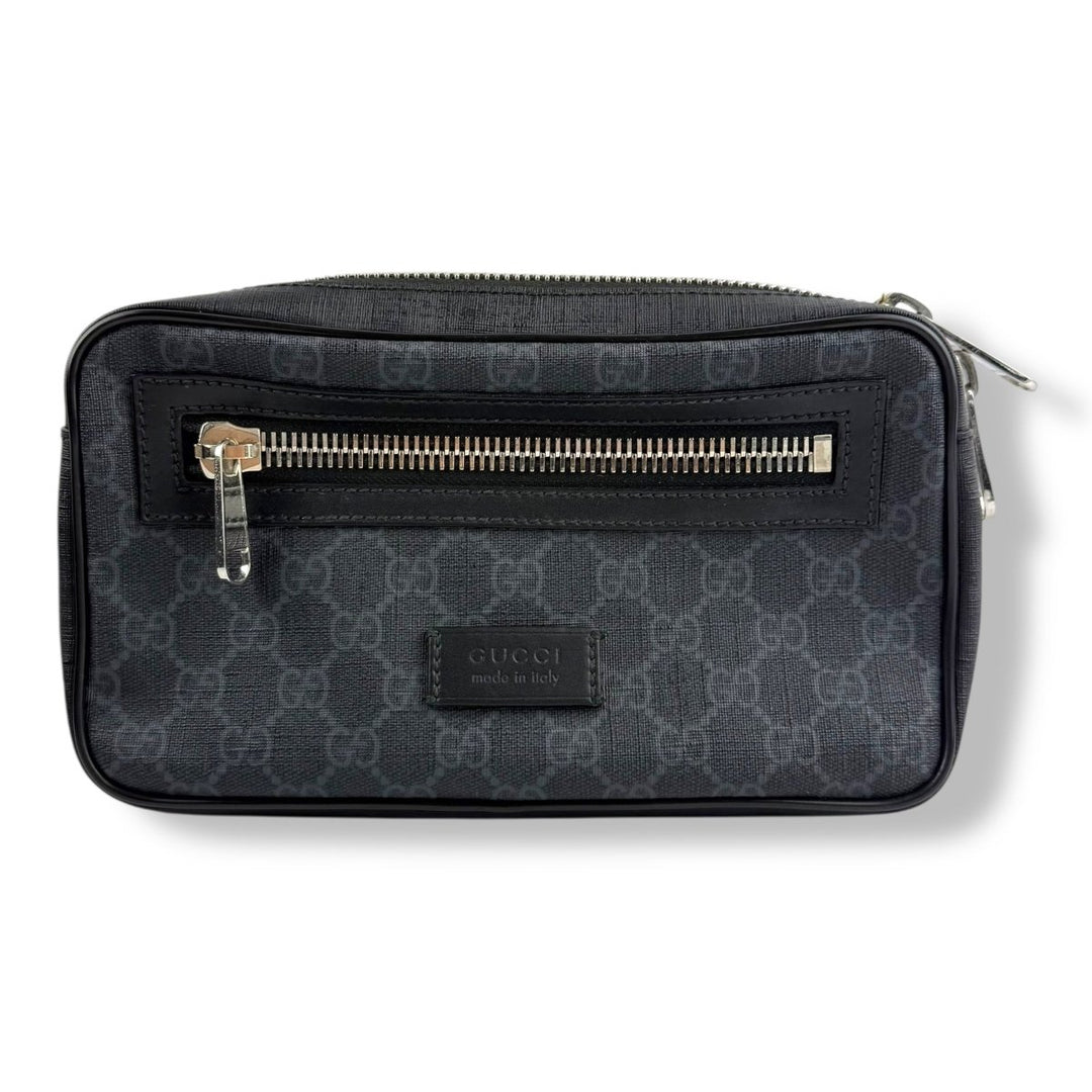 Gucci GG Supreme Monogram Black Belt Bag - Lux Central