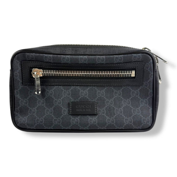 Gucci GG Supreme Monogram Black Belt Bag - Lux Central
