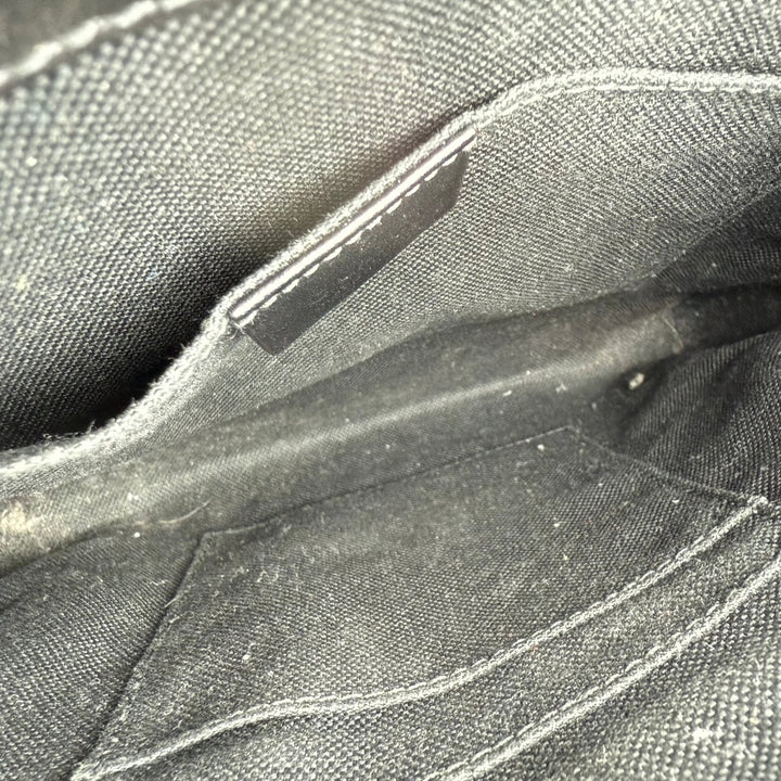 Gucci GG Supreme Monogram Small Black Messenger Bag - Lux Central