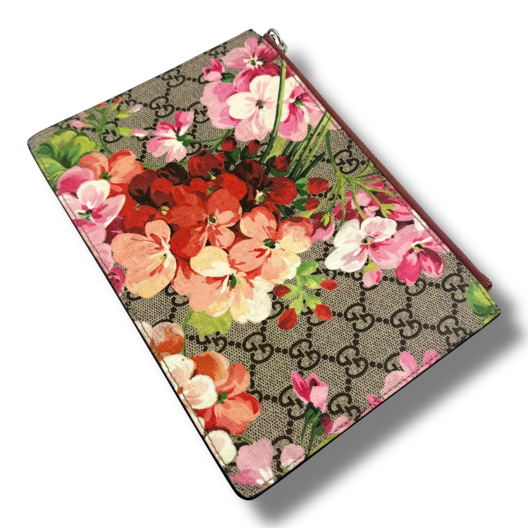 Gucci GG Supreme Multi Bloom Clutch Pouch - Lux Central