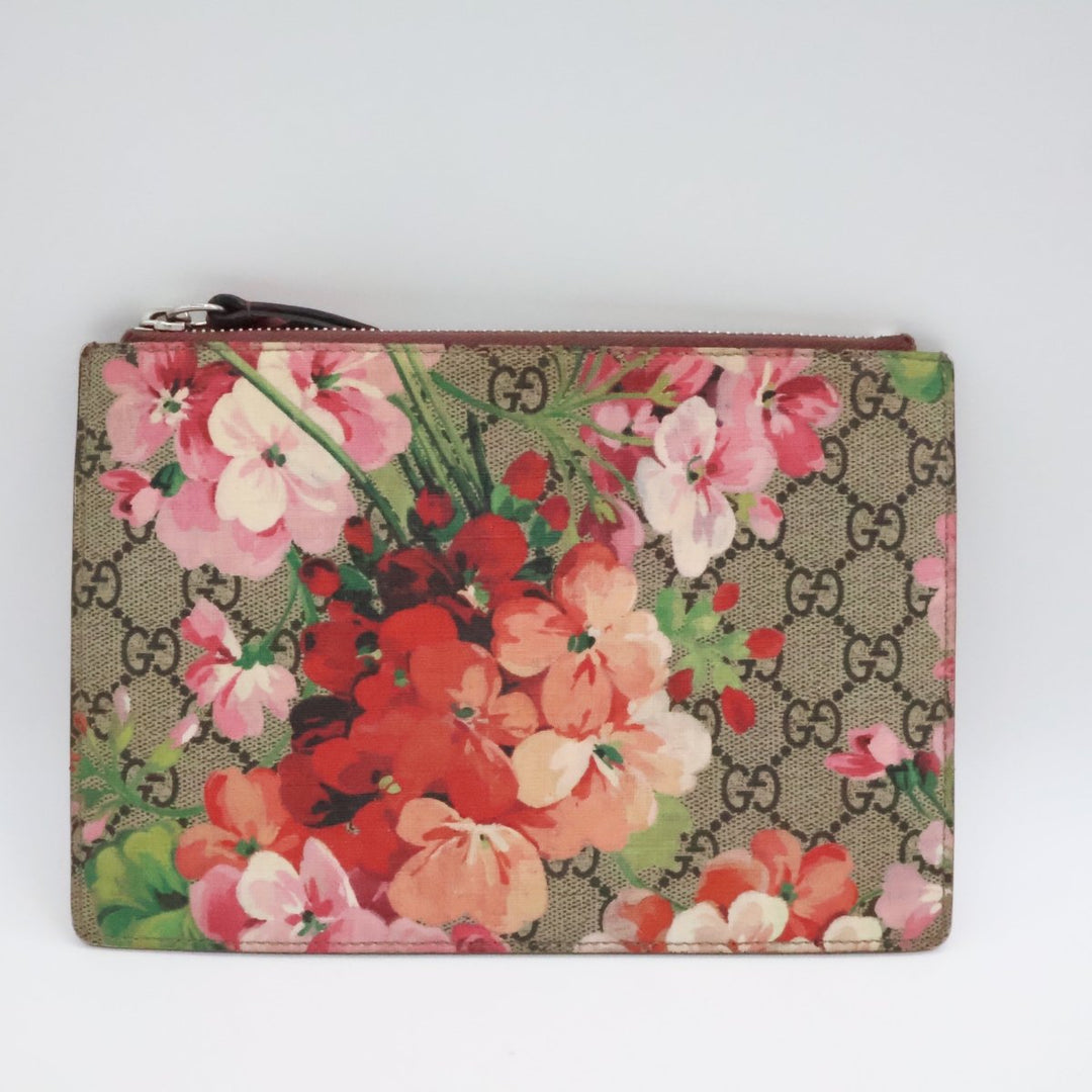 Gucci GG Supreme Multi Bloom Clutch Pouch - Lux Central