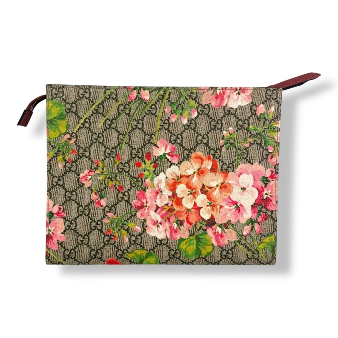 Gucci GG Supreme Pink Bloom Large Toiletry Pouch - Lux Central